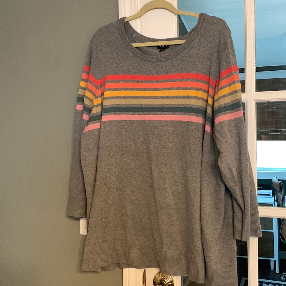 Torrid 4X striped sweater